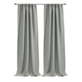 thumbnail image 2 of Thermalogic Birmingham Room Darkening Dual Header Curtain Panel 52 x 95 in Silver, 2 of 6