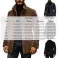 thumbnail image 3 of Ecqkame Men's Lapel Single Breasted Coats Long Sleeve Pocket Solid Color Coat Daily Casual Business Outerwear Black XL, 3 of 5