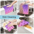 thumbnail image 2 of Yayeee 6 Pack Kitchen Dish Cloths Set for Washing Soft Drying Absorbent Microfiber Towels, Pixel Love, 2 of 9