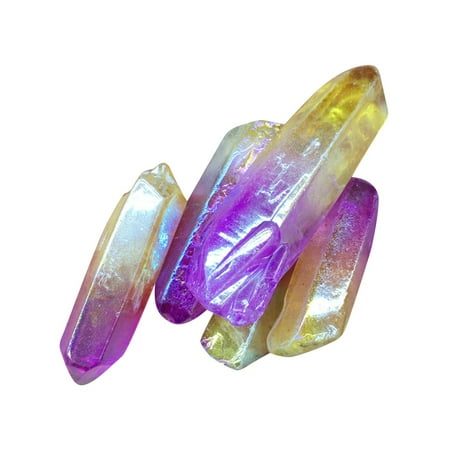 

Clearance Deals Natural Crystal Plated Color Single Crystal Plated Blue Pink Purple Multicolor Crystal Column
