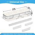 thumbnail image 3 of Plastic Pencil Box Large Capacity Pencil Boxes Clear Boxes with Snap-Tight Lid Stylish Office Supplies Storage Organizer Box Cute Pink and Blue Flowers, 3 of 7
