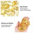 thumbnail image 3 of Fire Glass for Fire Pit, 2-3mm(1/9") High Luster Natural Glass Rocks, Yellow, 3 of 3