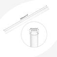thumbnail image 2 of Uxcell Transparent Rigid Acrylic Pipe 15 mm ID x 21mm OD x 305mm Round Tube, 2 of 6