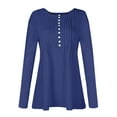thumbnail image 5 of Long Sleeve Shirts for Women Fall Fashion Dressy Casual Blouses Trendy Pleated Tunic Tops, 5 of 6