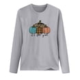 thumbnail image 3 of Women's Tops Long Sleeve Crewneck Graphic Print Casual Sweatshirts Fashion Work Office Pullover Shirts (XXL, Gray), 3 of 3