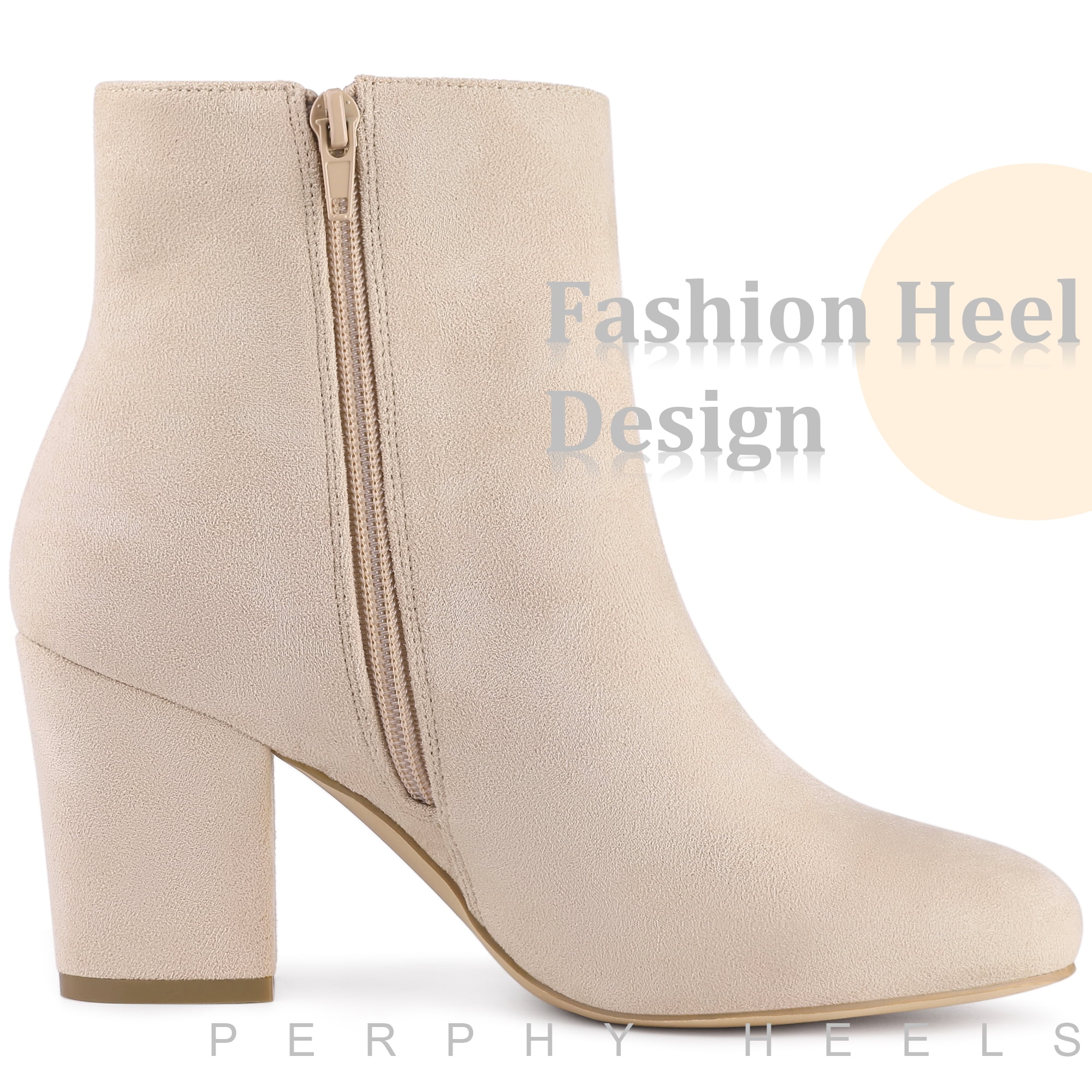 High heel boots chunky discount