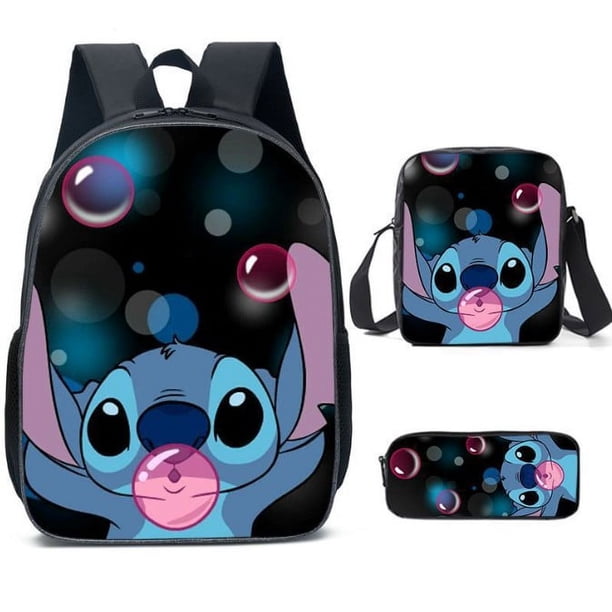 Mochila escolar de tres piezas de Lilo Stitch Stitch Color C