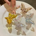 thumbnail image 6 of Cheers US Butterfly Acetate Hair Clips Tortoise Barrettes Claw Clips No-Slip Grip French Design Hair Jaw Clips Clamp Small Hair Accessories for Women Girls, 6 of 7