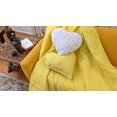 thumbnail image 2 of DaDa Bedding Happy Sunny Yellow Bright Quilted Ultra Sonic Reversible Throw Blanket Bedspread (BJ0107), 2 of 8