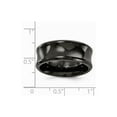 thumbnail image 7 of Edward Mirell Titanium Black Titanium Polished Concave 9mm Band Size: 12; for Adults and Teens; for Women and Men, 7 of 7
