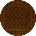 thumbnail image 1 of Ahgly Company Indoor Round Southwestern Yellow Country Area Rugs, 3' Round, 1 of 4