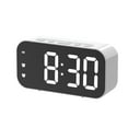 thumbnail image 1 of Digital Alarm Clock LED Display Portable Electronic Clocks 12/24H Dual Alarms Table Clock Button Snooze Function White, 1 of 9