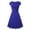 *Dark Blue, variant on ClodeEU Womens Elegant Vintage Summer V-Neck Loose Fit Short Sleeve A-Line Dress Beige,Womens Plus L