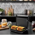 thumbnail image 4 of Small Size  Mini Panini Press Sandwich Pnini Grill For Grilling Steak Burger Sausage Non-stick Coating Auto Temperature Gt59, 4 of 6