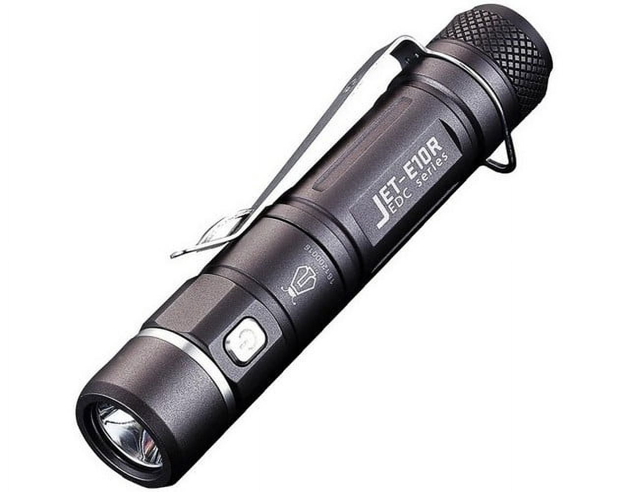 fenix e09r rechargeable edc flashlight grade aluminum and rated IP68 for water and dust protection Fenix FNX-E09RSBK E09R Rechargeable Flashlight