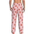 thumbnail image 3 of Goofa Strawberry Printed Soft Pajama Pants for Men, Wide Leg Comfy Casual Lounge Yoga Pants-Small, 3 of 9