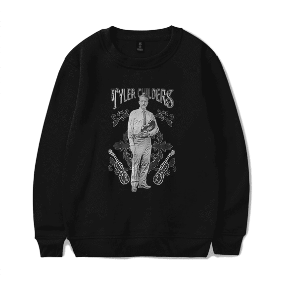 Tyler Childers Merch Long Sleeve Sweatshirt Hoodie Long Violent History Crewneck Longsleeves Men Women Country Style Clothes