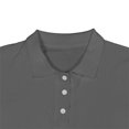 thumbnail image 3 of WREESH Men's Summer Solid Button Loose Knitted Short Sleeve Top for Casual Style Gray, 3 of 8