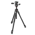 thumbnail image 2 of Manfrotto 290 Dual 3-Section Aluminum Tripod with 804 3-Way Pan and Tilt Head, Bundle with MB MBAG75N 75cm Padded Zipper Tripod Bag, 2 of 7