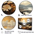 thumbnail image 3 of Designart "Fields Adorned In Golden Blooms I" Flower Floater Framed Canvas Prints, 3 of 5