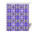 thumbnail image 1 of BOSDECO Abstract Flower Pattern Bathroom Waterproof Fabric Shower Curtain 60x72 inches, 1 of 2