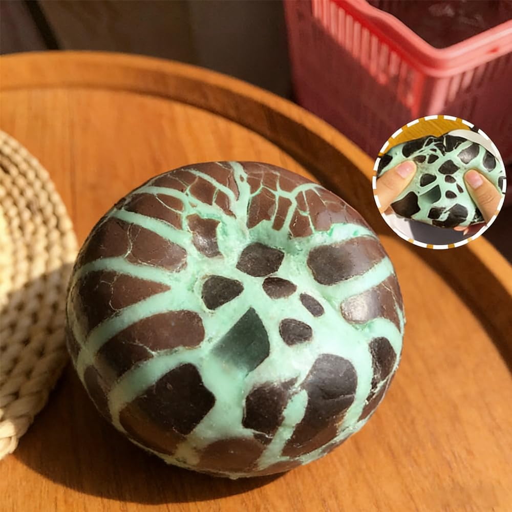 Wax Cracking Squishy Kit - Shapeable Wax Squishies for Asmr, Chocolate Cracking Wax Ball Squishy, 100% Odorless, Non-Sticky, Improving Focus, Easing Tension During Study, Work, Or Relaxation