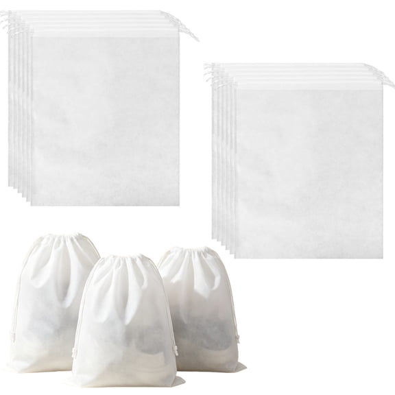 Diyannol 50Pcs Large Dust Bags for Handbags and Purses 12.6*18.9 Inch Non Woven Fabric Handbags Storage Closet Organizer Breathable Handbag Dust Cover for Packing Travel Moving