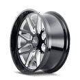 thumbnail image 2 of Cali Off-Road 9115-26483BM Invader 9115 Gloss Black Milled Spokes Wheel - 26 x 14 in., 6-139.7 mm, -76 mm, 106.1 mm, 2 of 3