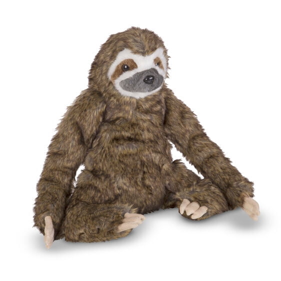 8 Inch Sitting Simon Three Toed Sloth Plush Stuffed Animal by Douglas for sale online