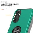 thumbnail image 6 of K-Lion for Samsung Galaxy A50 Rugged Slim Case ,Ring Holder Shockproof Case All-Inclusive Lens Protection Phone Cover Support Car Mount Magnetic Stand for Samsung Galaxy A50 ,Darkgreen, 6 of 7