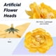 thumbnail image 2 of Uxcell 20-Pack Cabezas de Peonías Artificiales, Cabeza de Rosa de Seda Falsa para Boda/Ramo/Pared de Flores/Artesanías DIY [8cm, Amarillo], 2 of 7