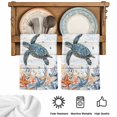 thumbnail image 5 of Sea Turtle Coastal Kitchen Towels Set of 1, Summer Coral Starfish Nautical Grey Absorbent Dish Towels for Kitchen, Microfiber Hand Towel, Quick Drying Tea Towel for Cleaning Decorative Dishcloths, 5 of 7
