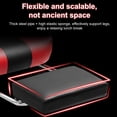 thumbnail image 5 of Xinwanna Gaming Chair with Bluetooth Speakers and Led Lights, Massage Gamer Chair with Footrest High Back and Lumbar Support, Ergonomic Height Adjustable Video Game Chairs Recliner for Adults, 5 of 9