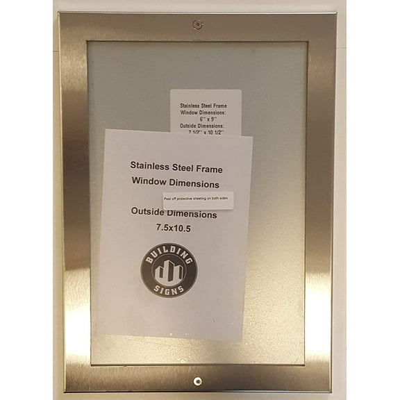 DIRECTORY FRAME 6x9 STAINLESS STEEL