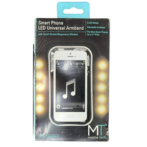 Smartphone LED Armband with Adjustable Strap for Jogging:1CT