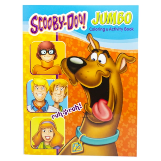 Scooby Doo Dark Orange Background Cover Coloring Activity Book Walmart Com Walmart Com