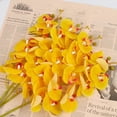 thumbnail image 5 of Large Phalaenopsis Orchid Spray with 9 Flowers - EpicGadget 38" Tall Yellow Phalaenopsis Artificial Flower Orchid Floral Arrangements for Bedroom Kitchen Living Room Office Centerpieces (1 Piece), 5 of 5