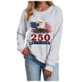 thumbnail image 4 of Leey-World 4th of July Shirts for Women America Printed Tshirt Patriotic Vintage USA Tee Tops 4th Of July Shirts for Women(Light Gray,M), 4 of 9
