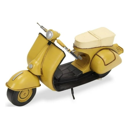Contemporary Home Living 15.5" Yellow 1950's Style Scooter Tabletop Decoration