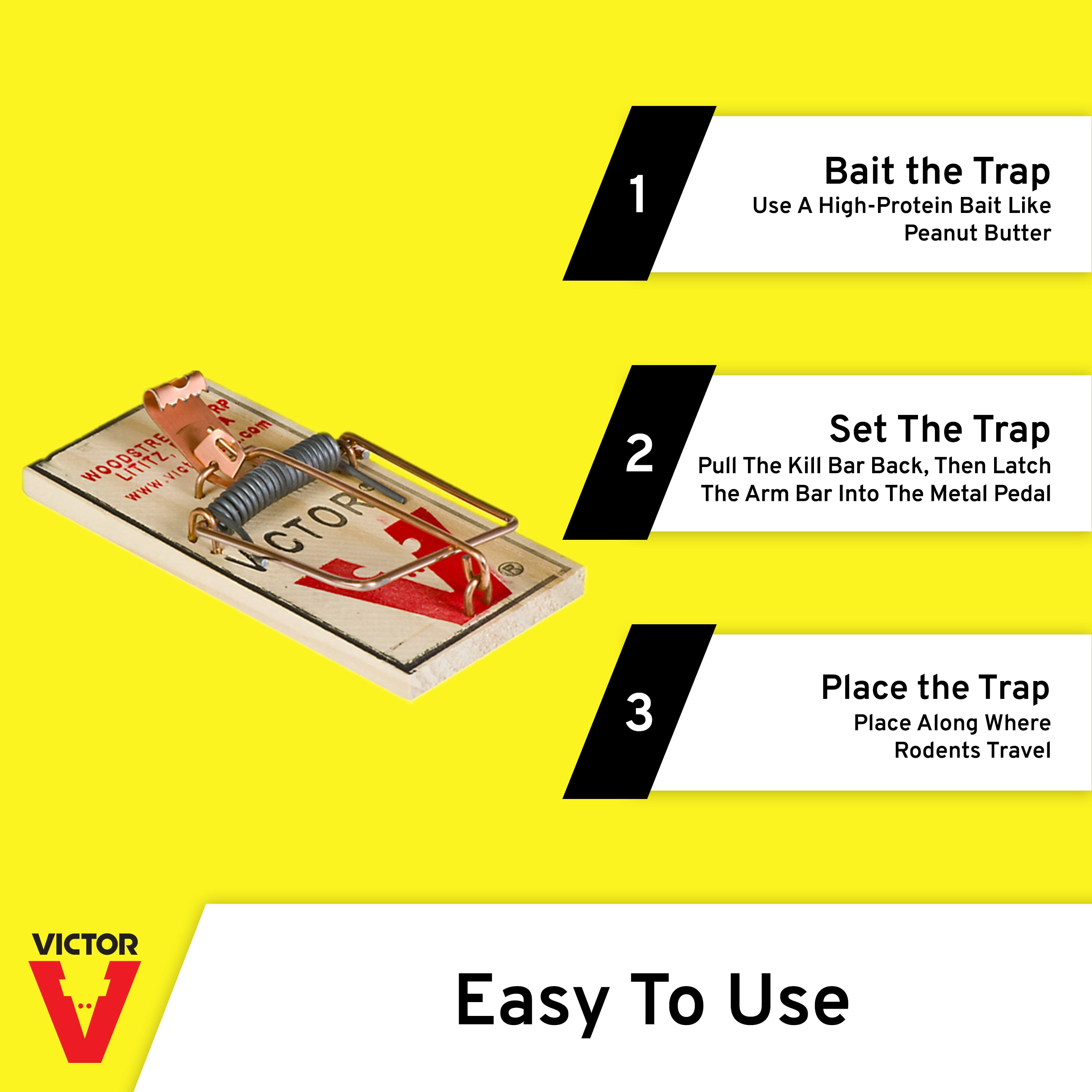 Victor® Wide Pedal Mouse Trap - 72-Traps