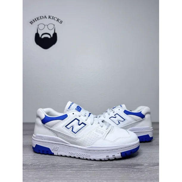 Size 8.5 - New Balance 550 Sneakers White Cobalt Blue Retro OG BB550SWC NEW DS
