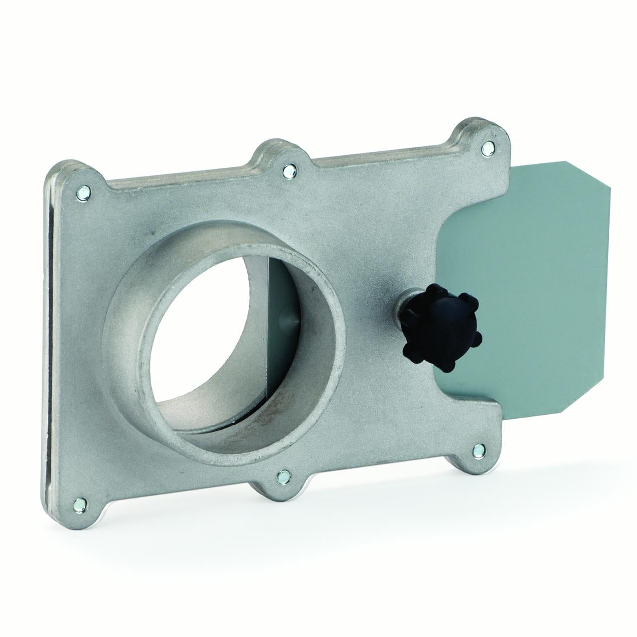 Dust Collection Fitting, Blast Gate, Aluminum, 21/2" OD