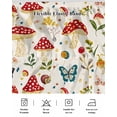 thumbnail image 7 of Mushroom Butterfly Bed Skirt California King Size 18" Drop Leaf Botanical Fairyland Plants Farm Ruffled Wrap Around Bed Skirts Adjustable Elastic Bedskirt Dust Ruffle for California King Size Bed, 7 of 7