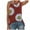 Red, variant on Ketyyh-chn99 Tunic Tops for Women Summer Cropped Tops Crewneck Shirts Summer Sleeveless Loose Fit Tunic Basic Top Blue,XL