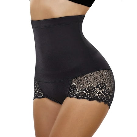 

Eleady Women High Waist Body Shaper & Butt Lifter with Tummy Control and Slim Waist Panty Trainer(Black Small)
