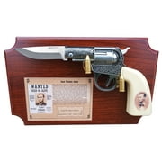 Jesse James Revolver Knife Decorative Wall Plaque
