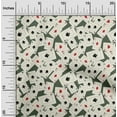thumbnail image 2 of oneOone Cotton Cambric Green Fabric Poker Card Craft Projects Decor Fabric Printed By The Yard 42 Inch Wide, 2 of 5
