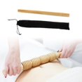 thumbnail image 6 of FITYLE Bamboo Guasha Tool Gua Sha Stick Massage and Relaxing Bamboo Massage Stick Massage Tool for Neck Arms Relax Muscles Back Legs 45x3cm with Bag, 6 of 10