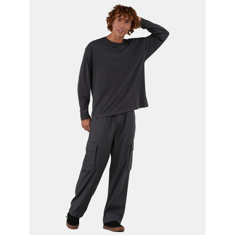 No Boundaries Men's & Big Men's Oversized Long Sleeve Tee No Boundaries Men's & Big Men's Oversized Long Sleeve Tee