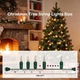 thumbnail image 5 of RESNICE 52ft Mini Clear Christmas Lights 200LED Warm White Connectable Green Wire with Spare Fuses and Bulbs for Outdoor Indoor Holiday Christmas Tree Patio Party Home Decor, 5 of 10